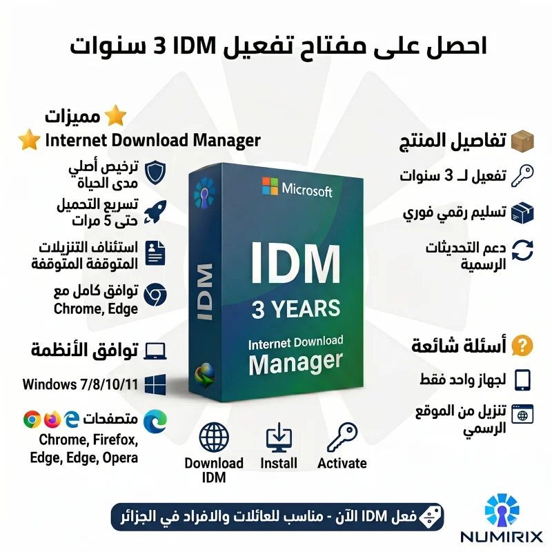 مفتاح تفعيل Internet Download Manager